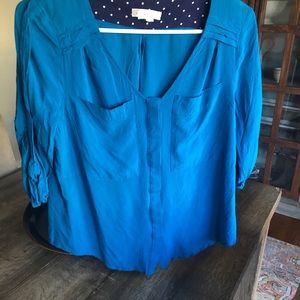 Blue shirt from Anthropology